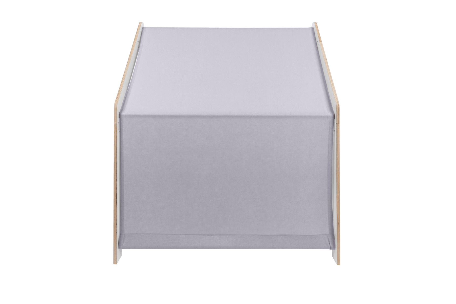 MeowBaby® Casita de Madera Blanca para Niños - Techo Azul - ZuriBoo