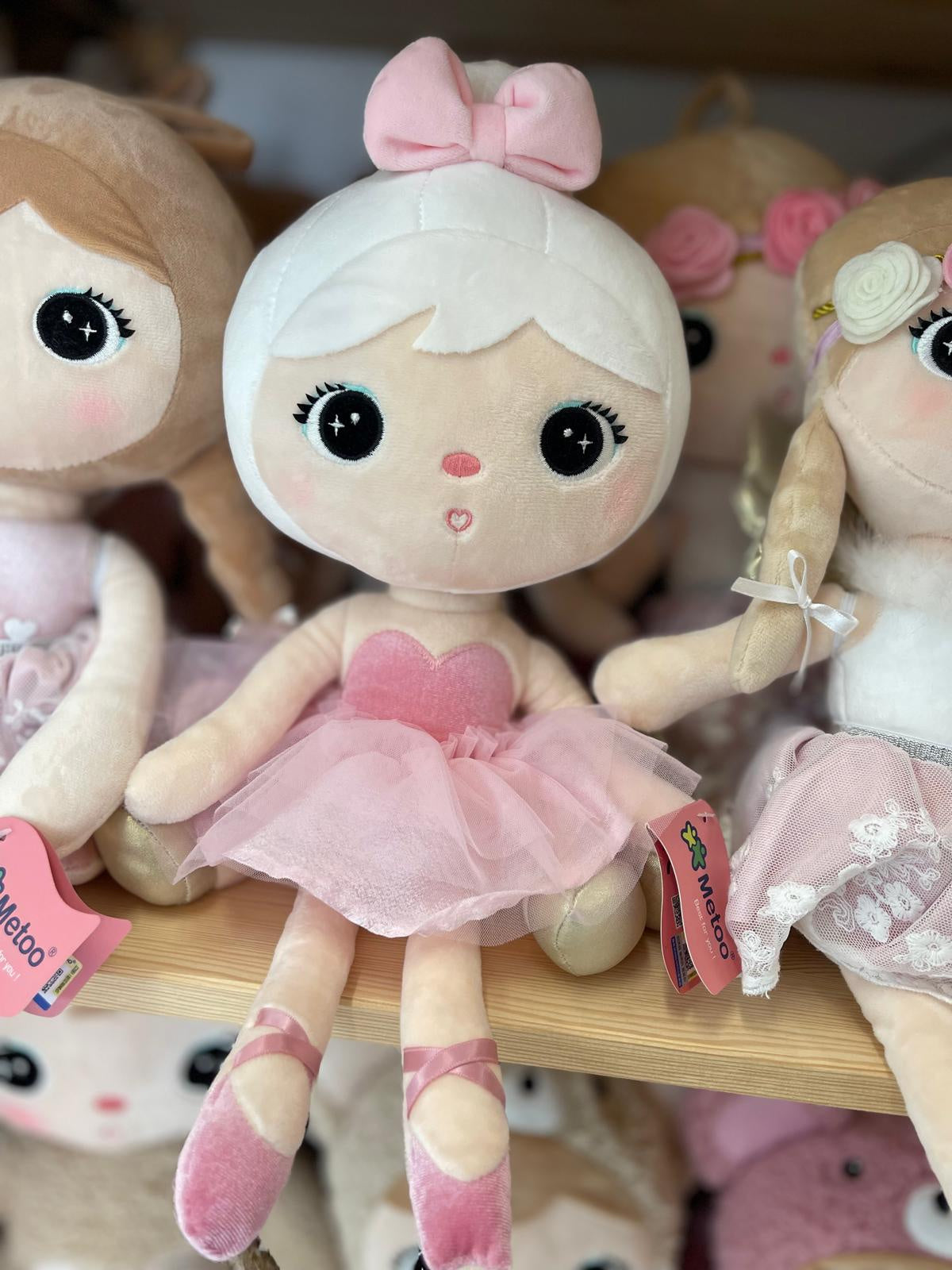 Peluche bailarina 50 cm - Peluche Metoo PAK 10 PCS