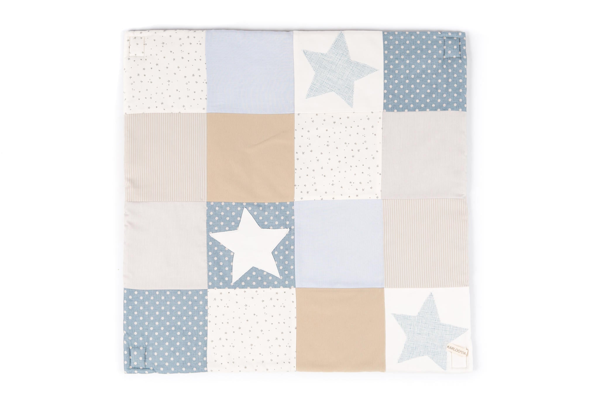 Alfombra de actividades para bebé pequeña, 80x80 cm - Azul - ZuriBoo