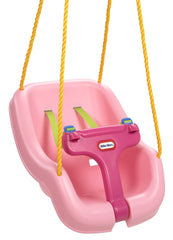 Columpio cómodo y seguro 2 en 1 Little Tikes, paquete de 4, color rosa