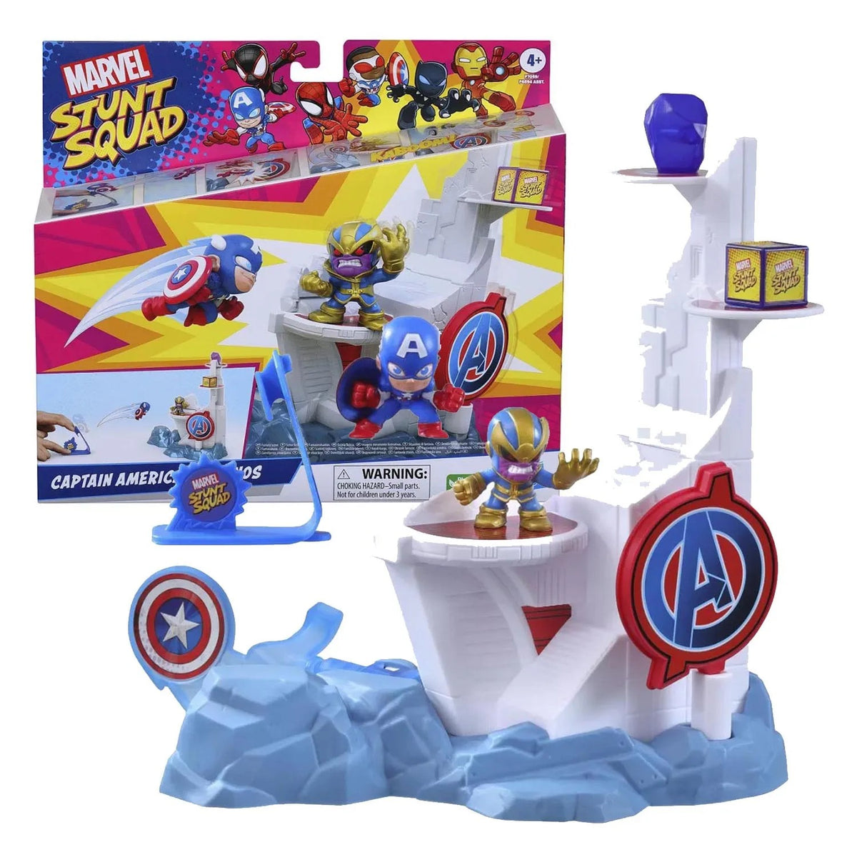Marvel Stunt Squad Capitán América y Thanos F7059