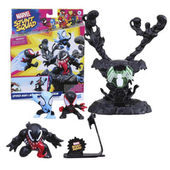 Marvel Stunt Squad Villain Knockdown Spider-Man y Miles Morales vs Venom F7833