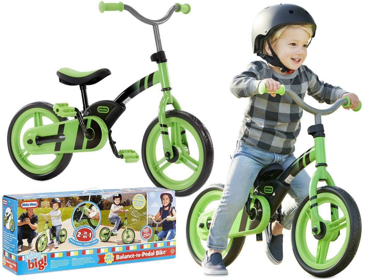 Little Tikes Bicicleta sin pedales con pedales Verde 173936 649615C