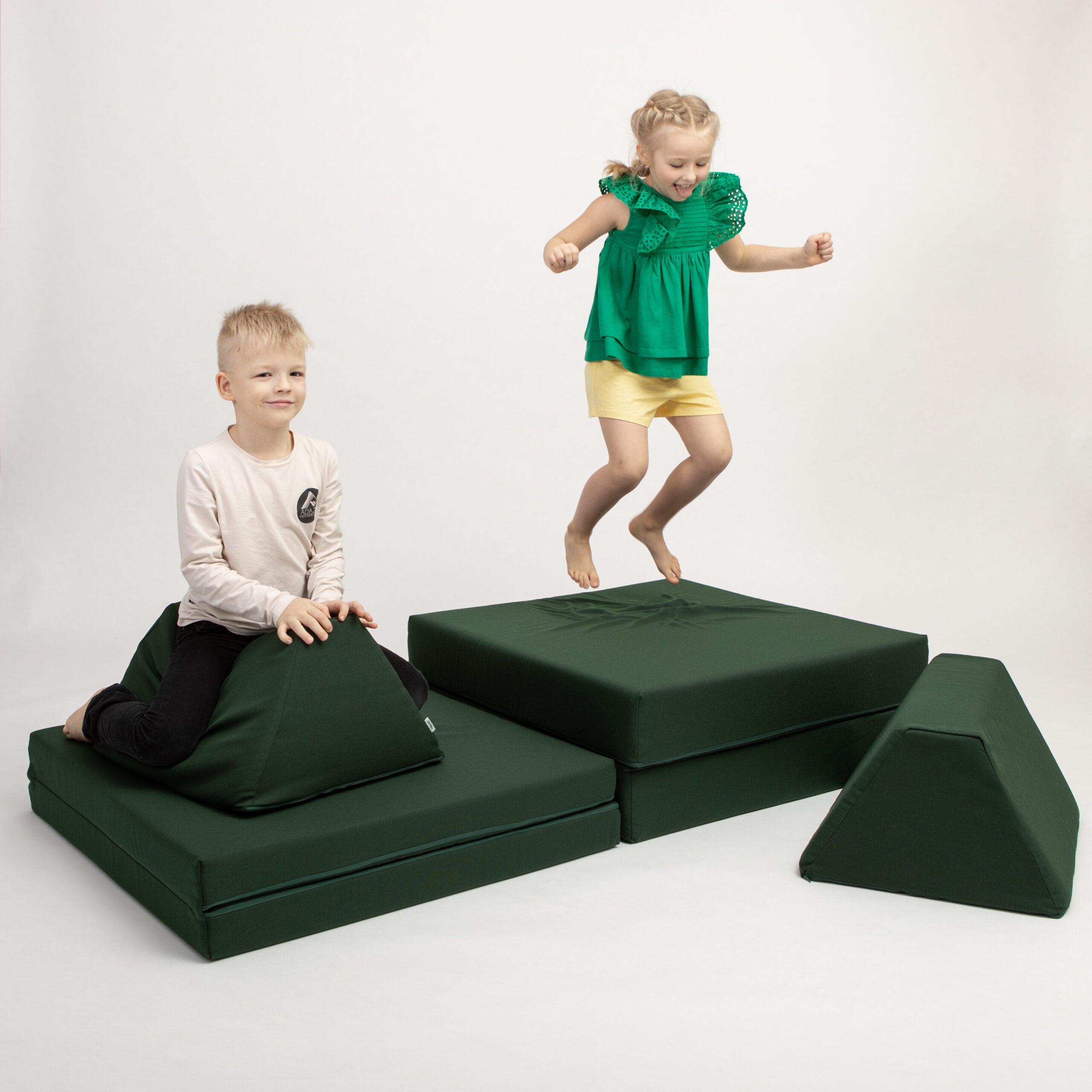 Juego de colchones Activity Play - Verde intenso - ZuriBoo