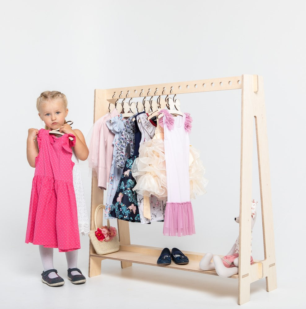 Perchero para perchas para ropa para niños pequeños ver 2 - ZuriBoo