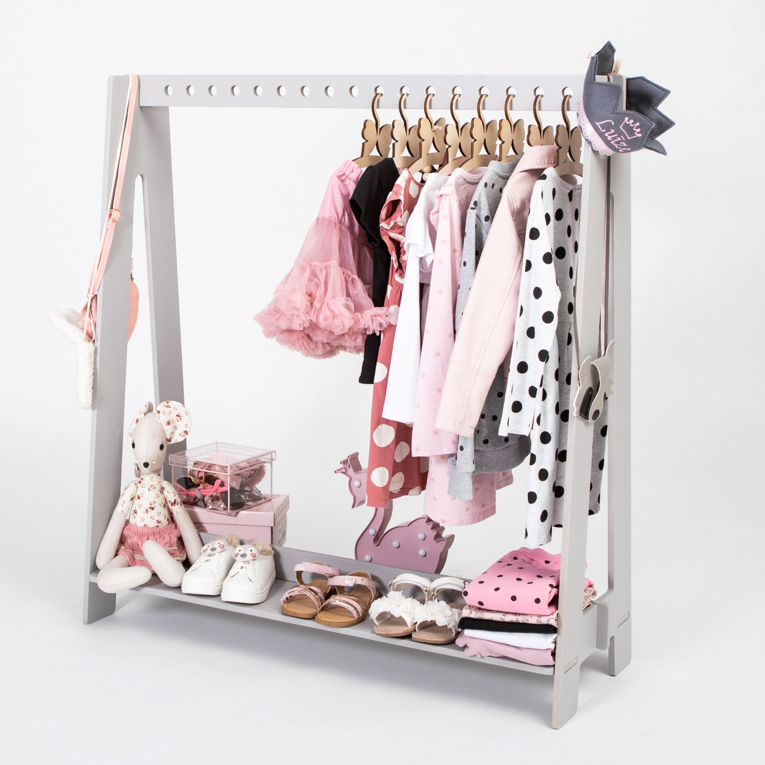 Perchero para perchas para ropa para niños pequeños ver 2 - ZuriBoo