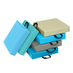 Cojines Cuadrados para Niños Impermeables con Empuñadura Ergonómica para Ejercitar las Habilidades Cognitivas Azul