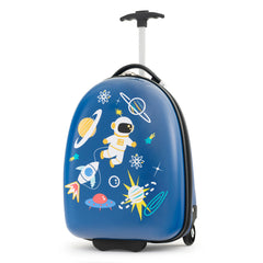 Equipaje de Mano Infantil con Ruedas Maleta Rígida de Viaje con Asa de Aluminio 2 Niveles Portátil para Niños Aprobado por Aerolíneas Azul