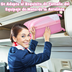 Equipaje de Viaje con Mochila Maleta con 4 Rueda Giratorias de 360° Maleta para Niños