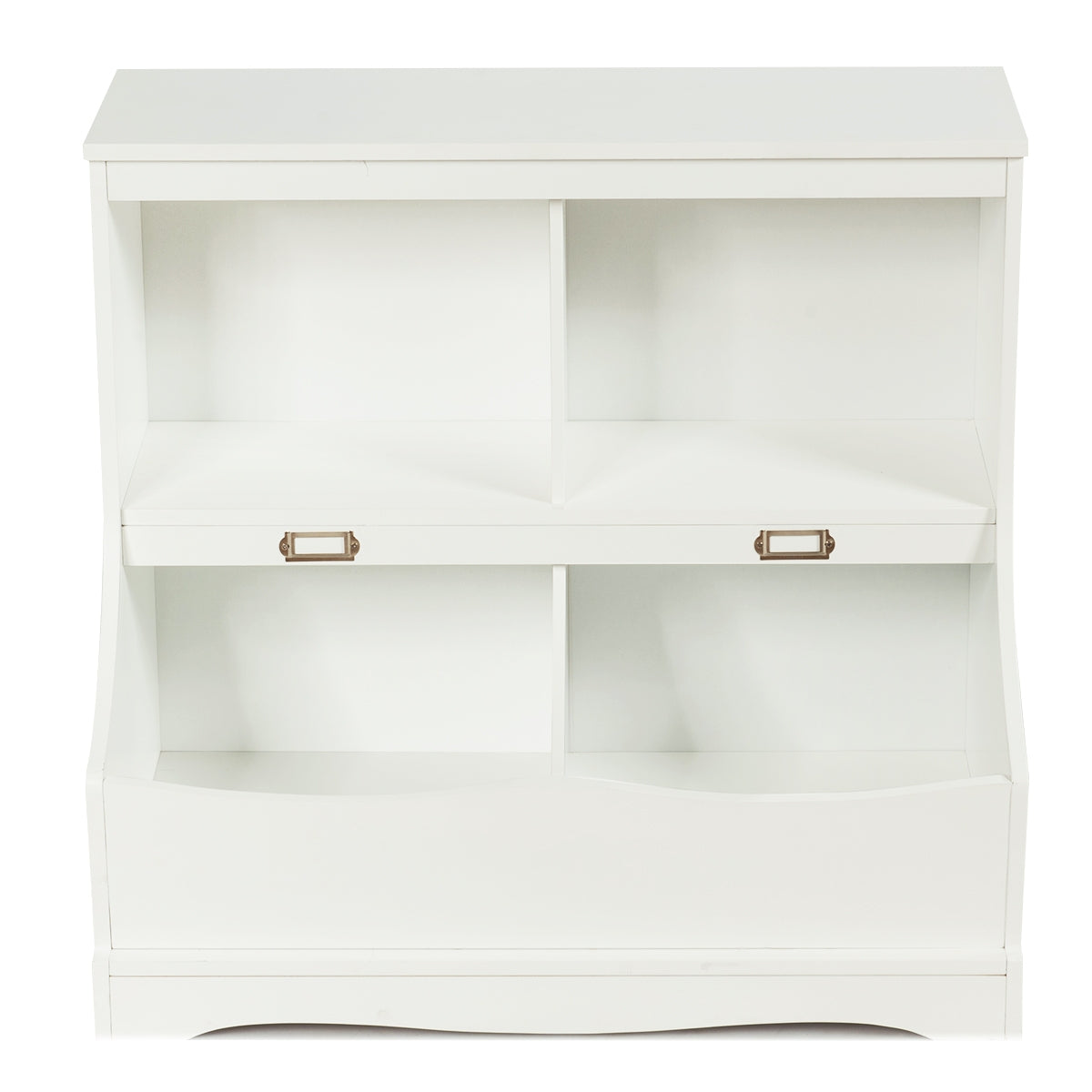 Organizador de Juguetes Armario de Juguetes para Niños con Compartimientos Estantería Multiuso de Almacenamiento Blanco 67 x 40 x 62 cm