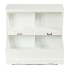 Organizador de Juguetes Armario de Juguetes para Niños con Compartimientos Estantería Multiuso de Almacenamiento Blanco 67 x 40 x 62 cm