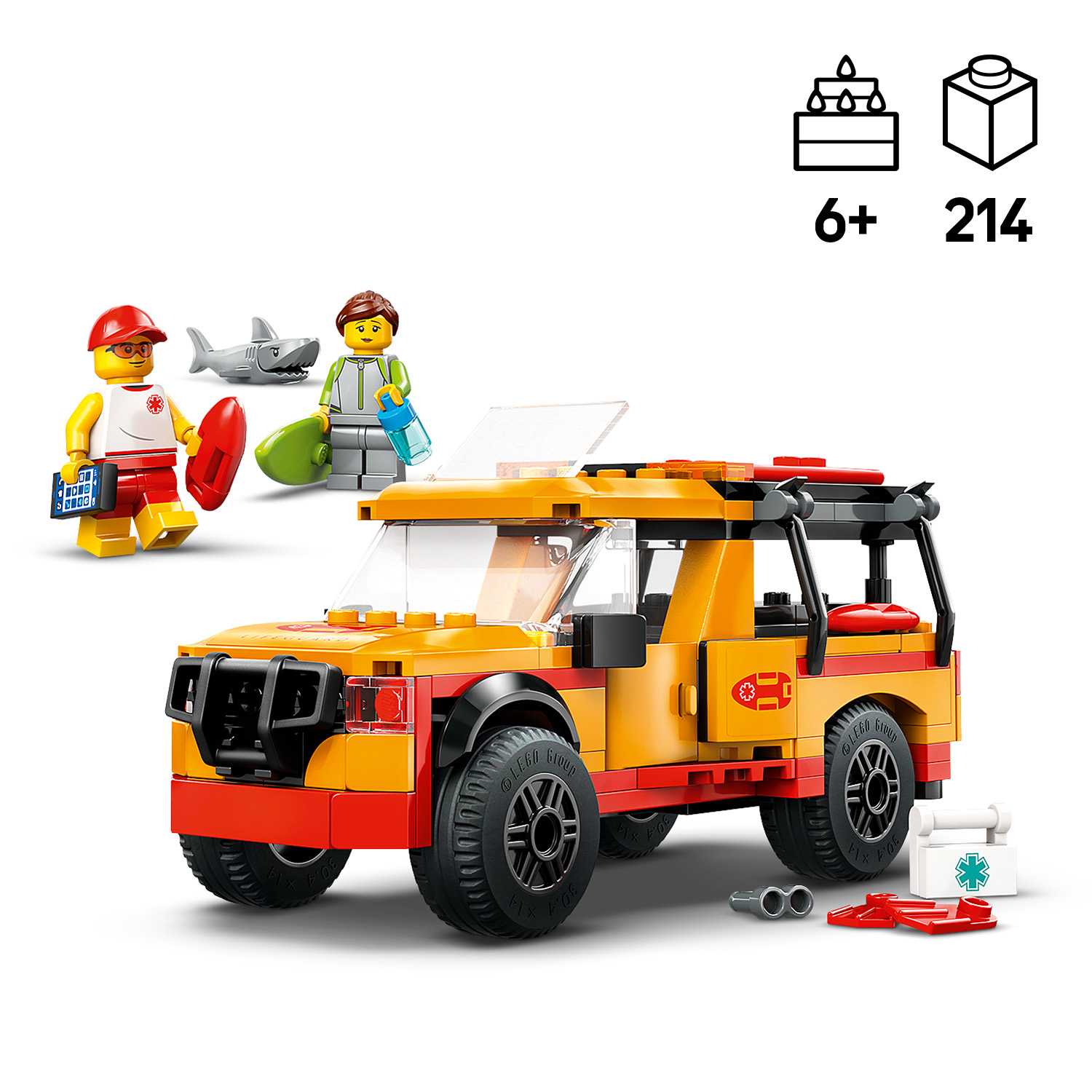 Camión De Rescate En La Playa De Salvavidas De Lego City