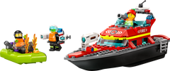 Barco De Rescate Contra Incendios De Lego City