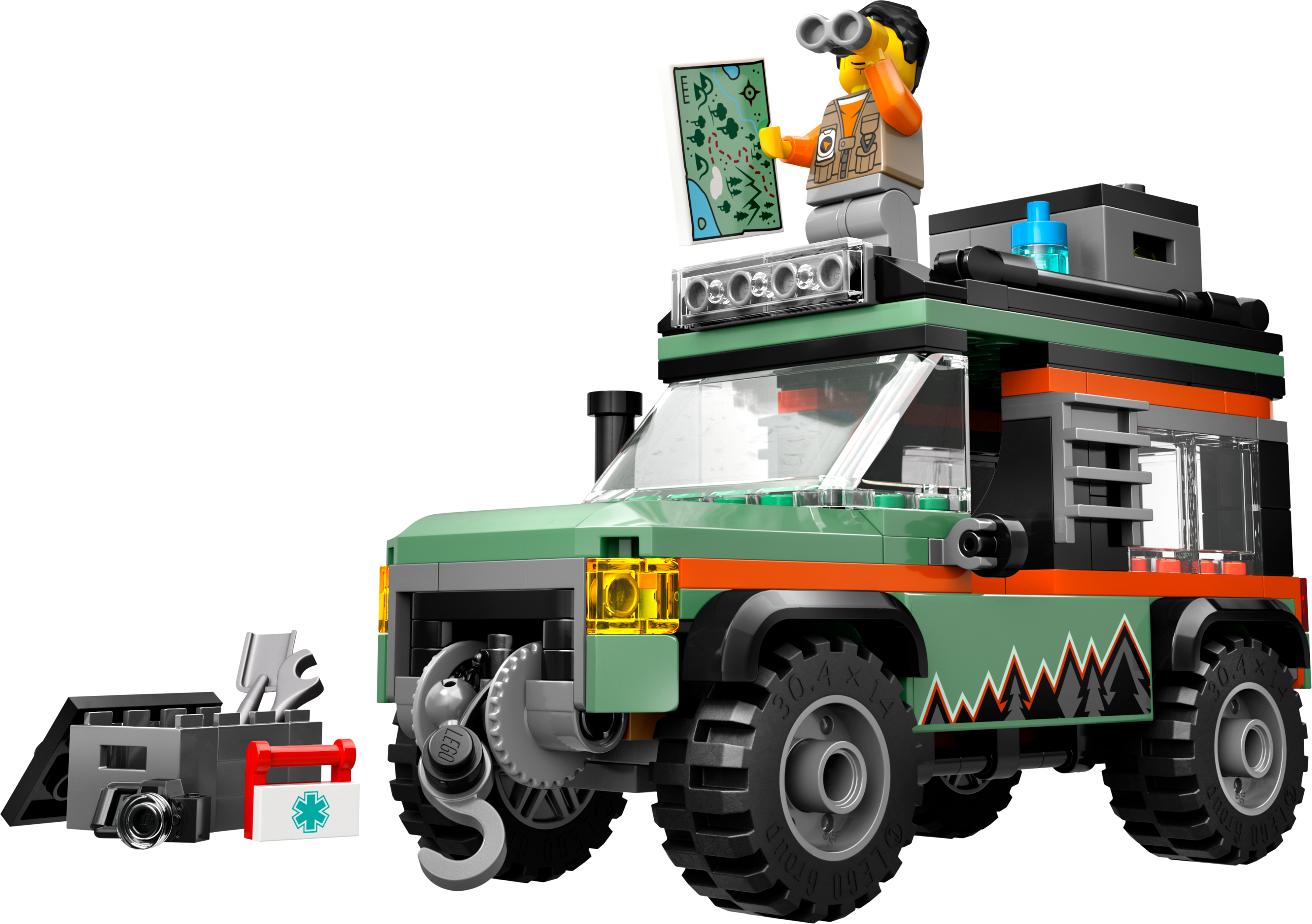 Camión De Montaña 4X4 Todoterreno Lego City