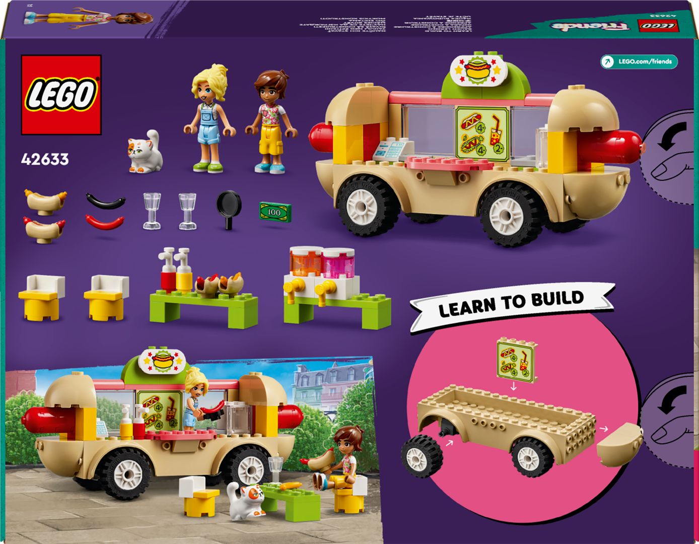 Camión De Comida Para Perritos Calientes Lego Friends