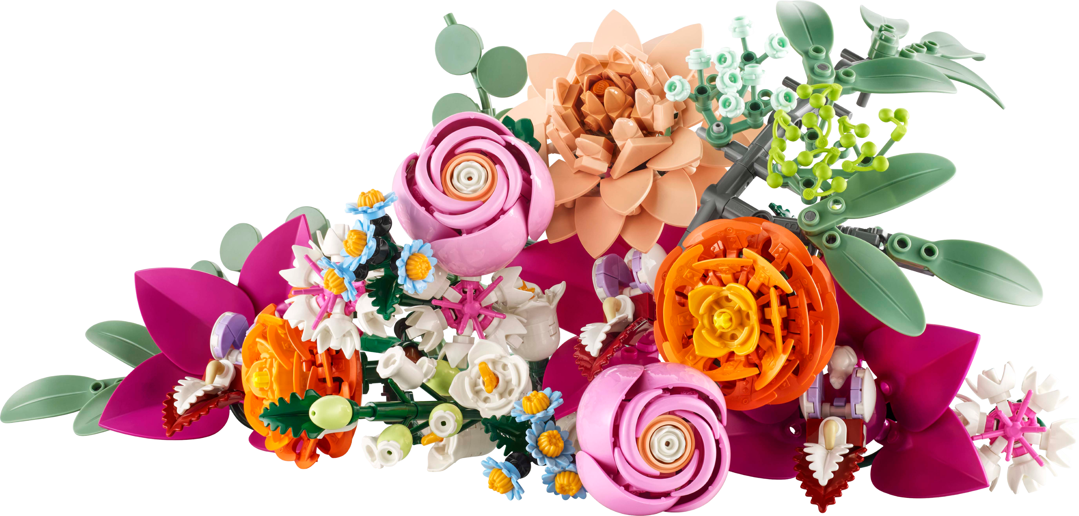 Bonito Ramo De Flores Rosas De Lego Botanicals