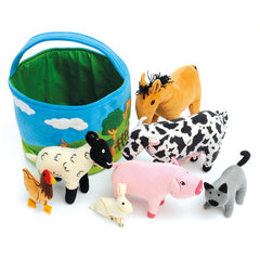 Cesta Tts De Animales De Granja Blandos