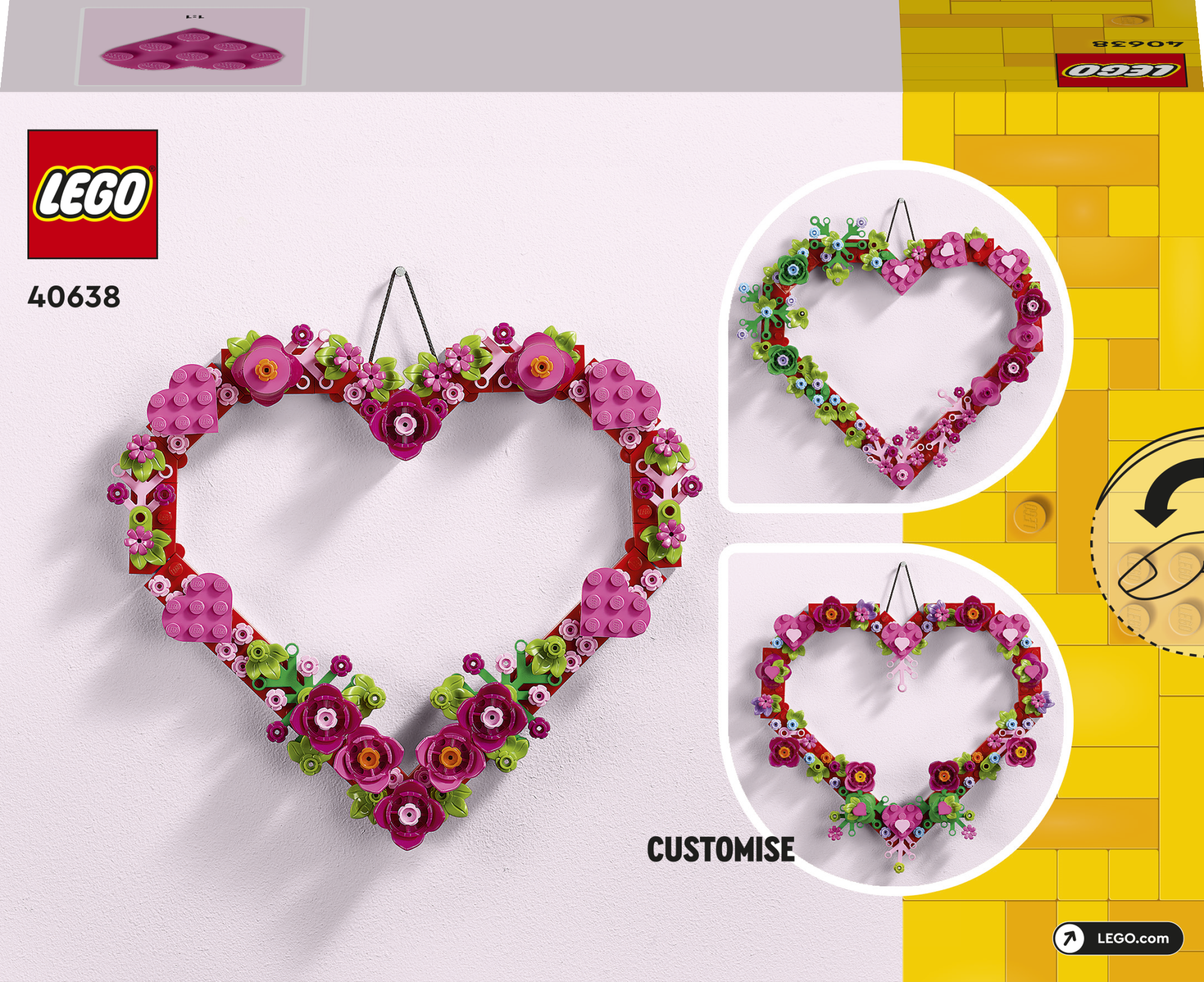 Adorno De Corazón Lego