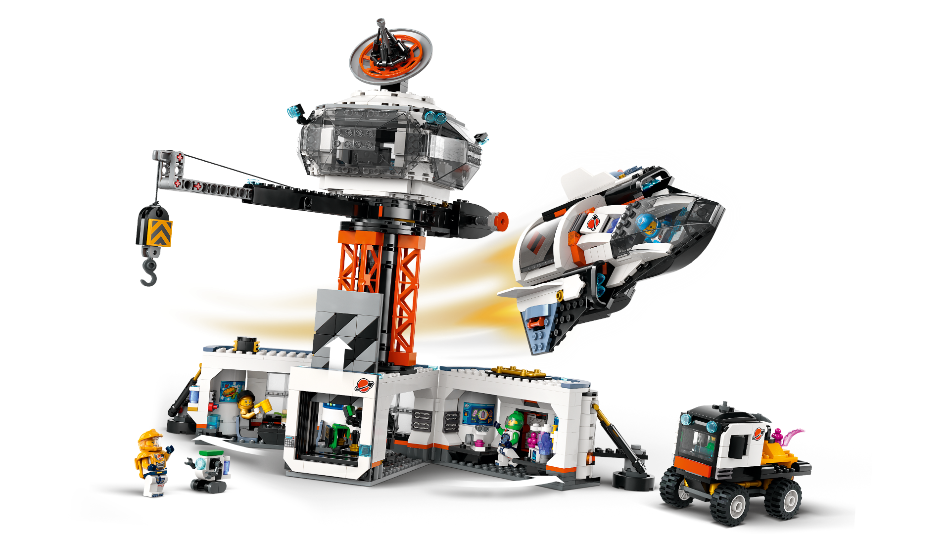 Base Espacial Y Plataforma De Lanzamiento De Cohetes De Lego City