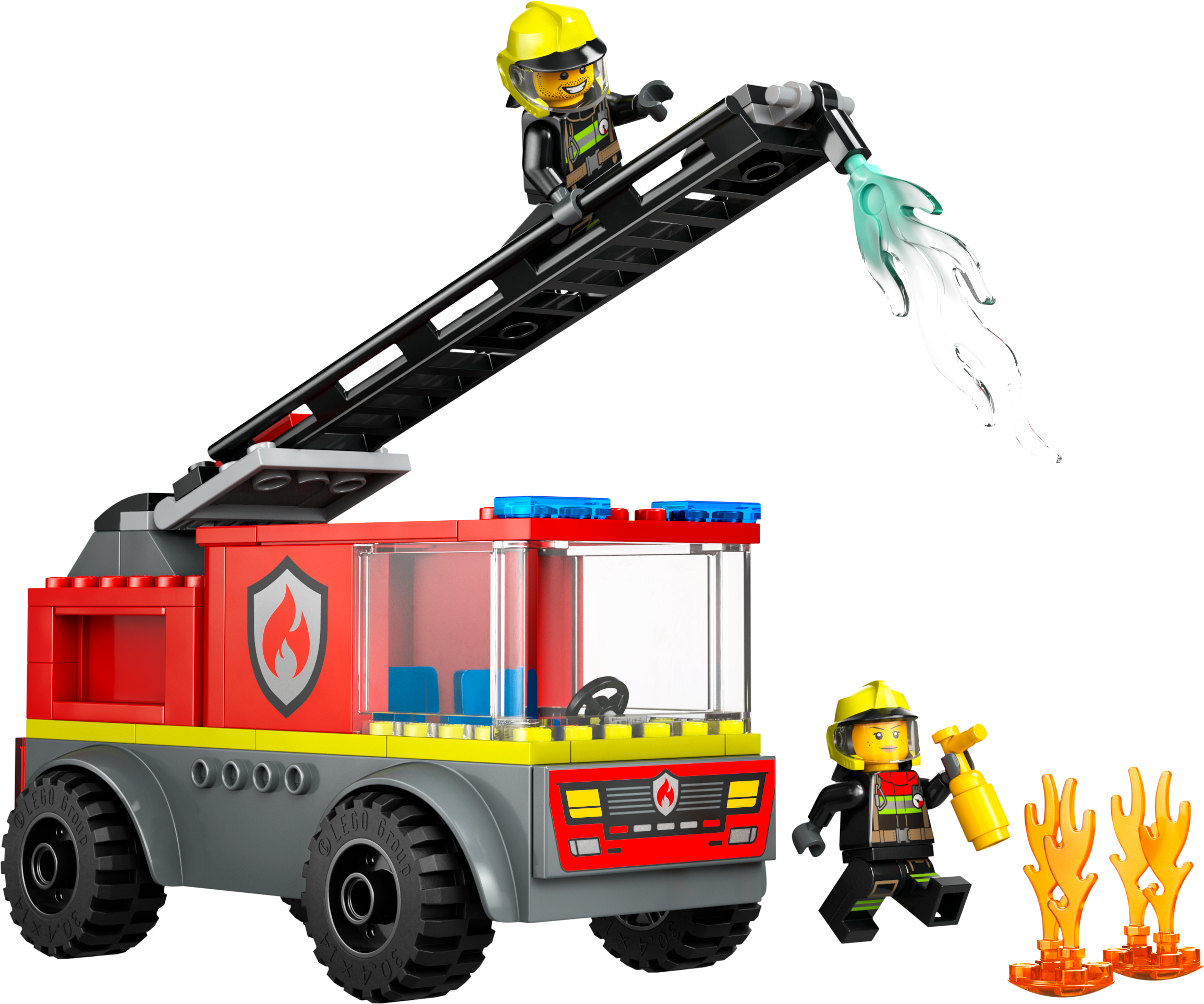 Camión De Bomberos Lego City Con Escalera