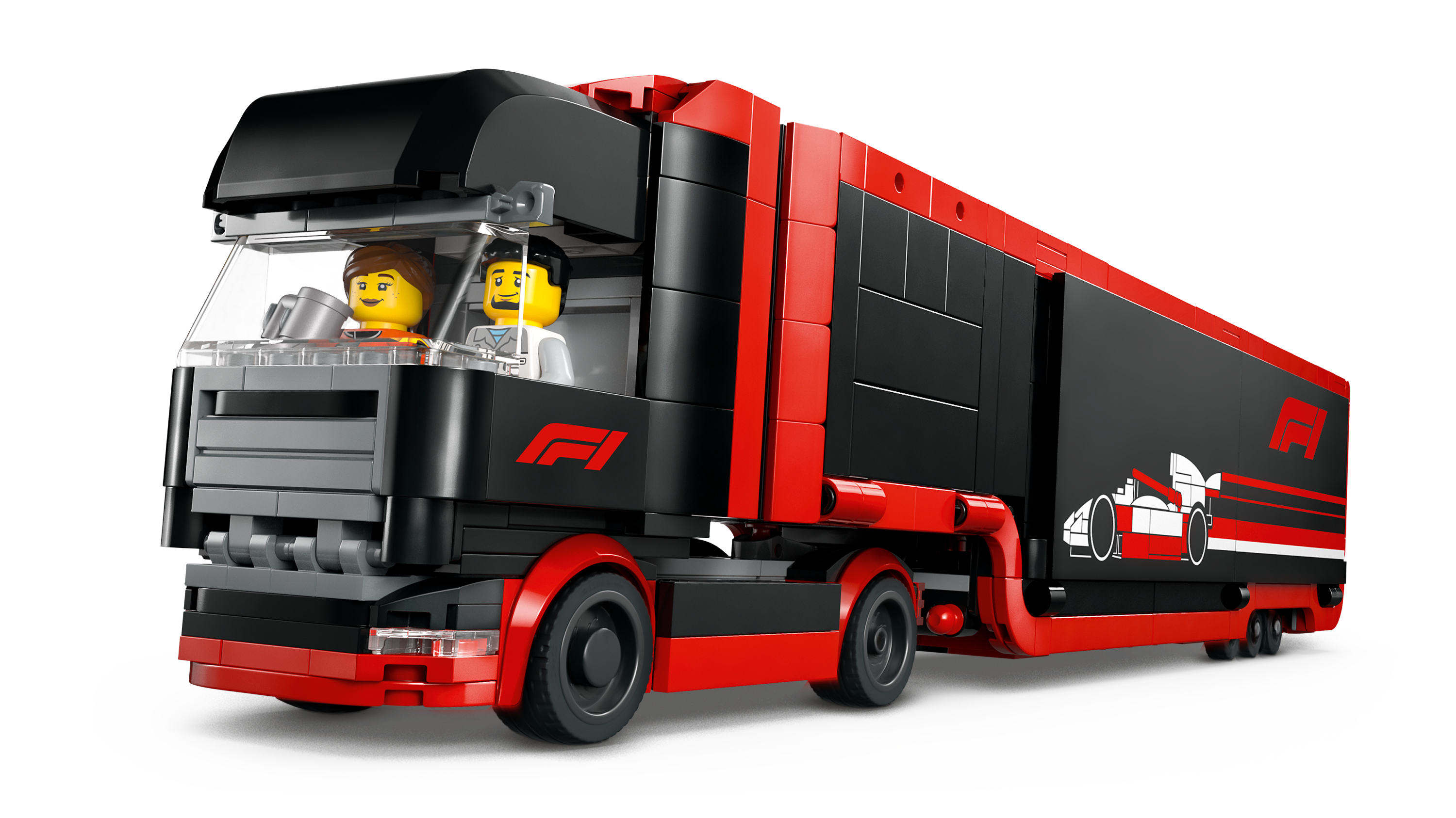 Camión Lego City F1 Con Coches Rb20 Y Amr24 F1