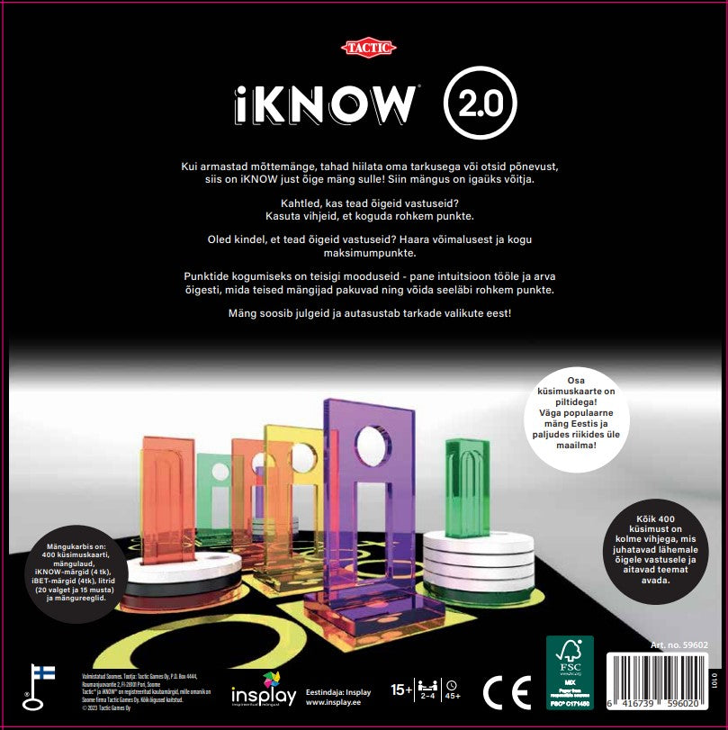 Juego De Mesa Táctico Iknow 2.0