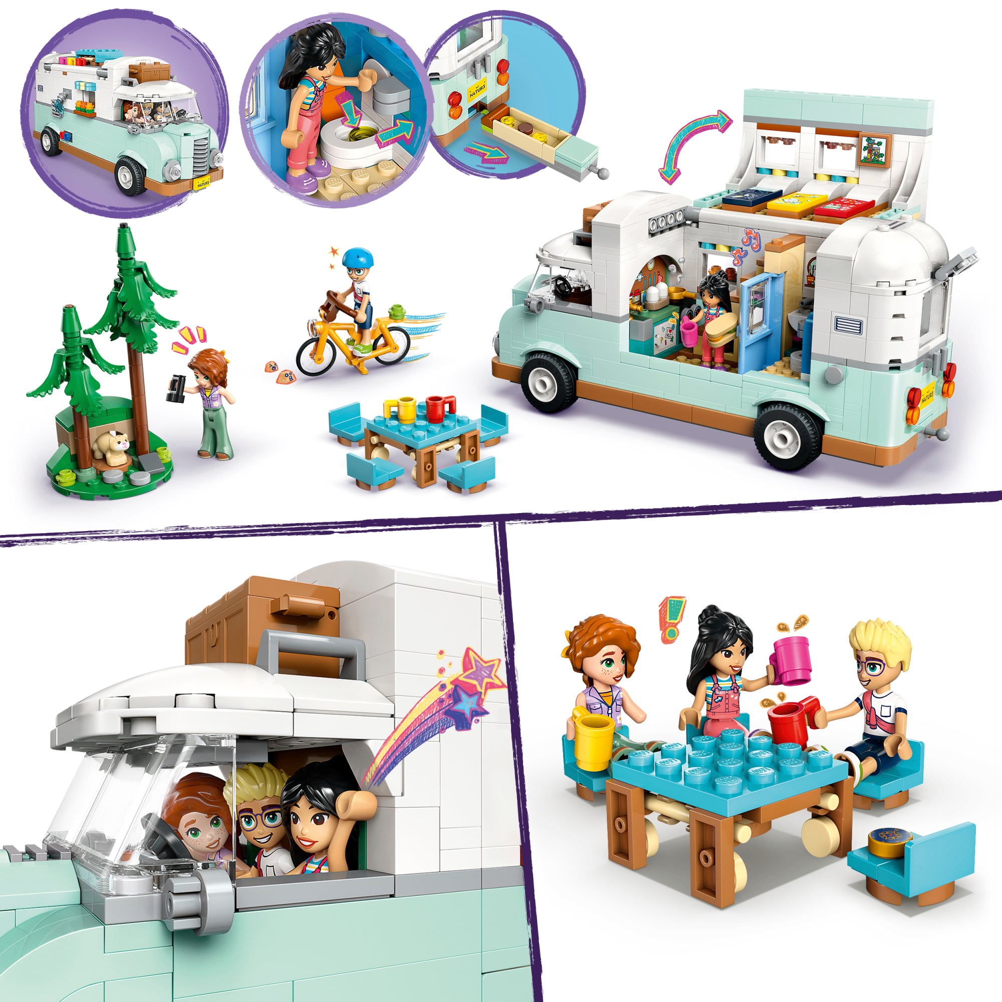 Aventura En Furgoneta Camper De La Amistad Lego Friends