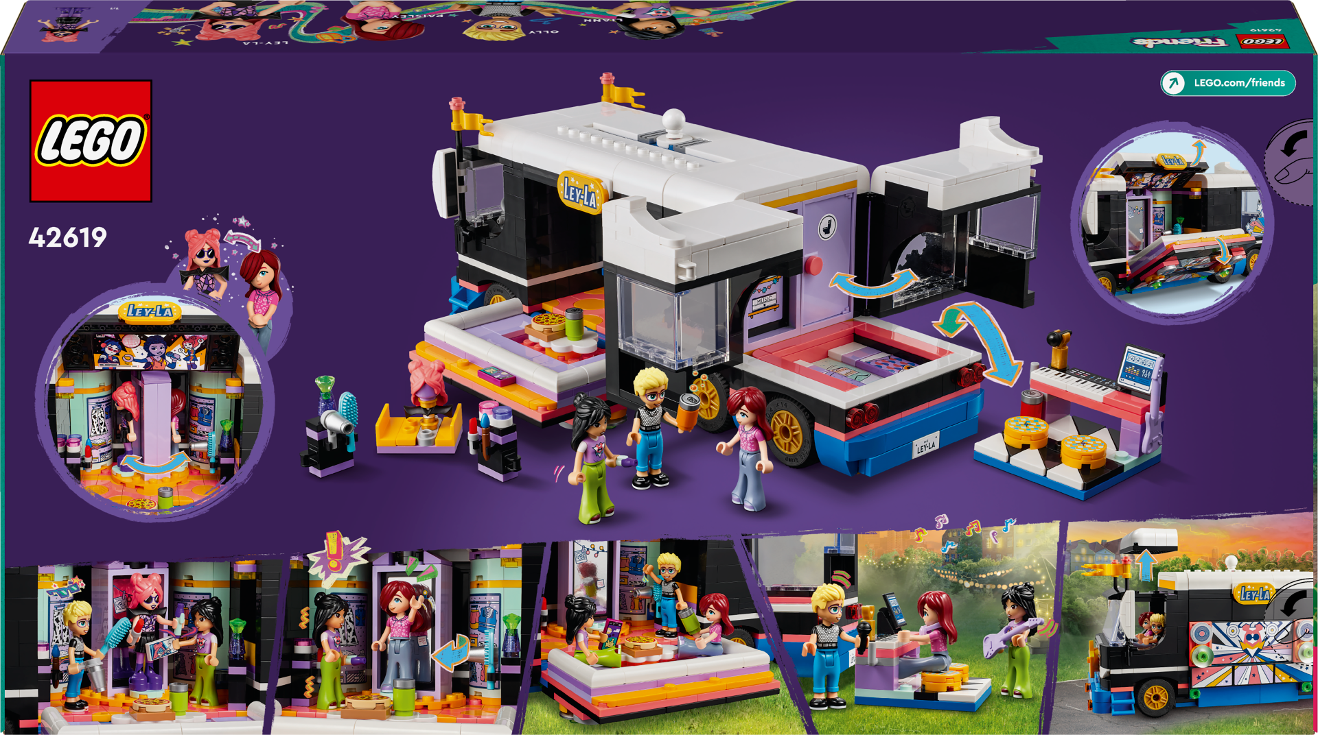 Autobús Turístico Lego Friends Pop Star Music
