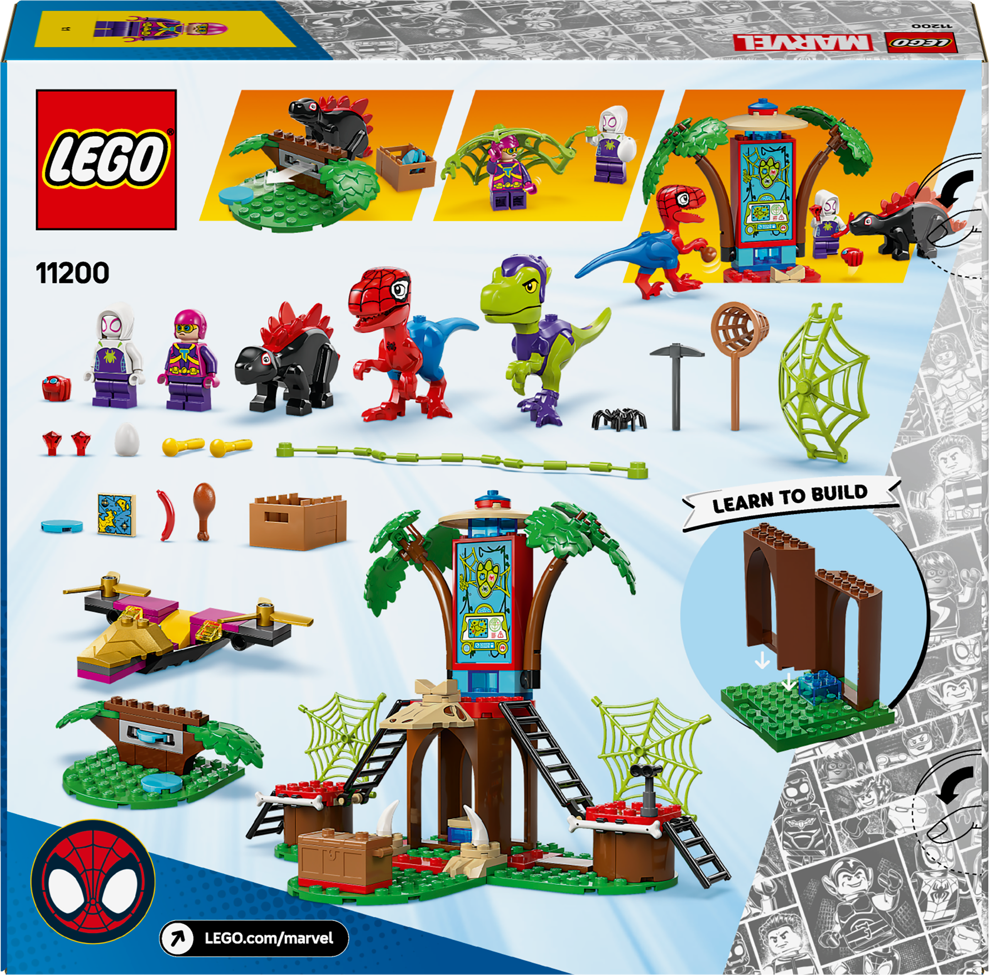 Batalla De Rapaces De Lego Spidey Y Gobby En La Sede De Tree House