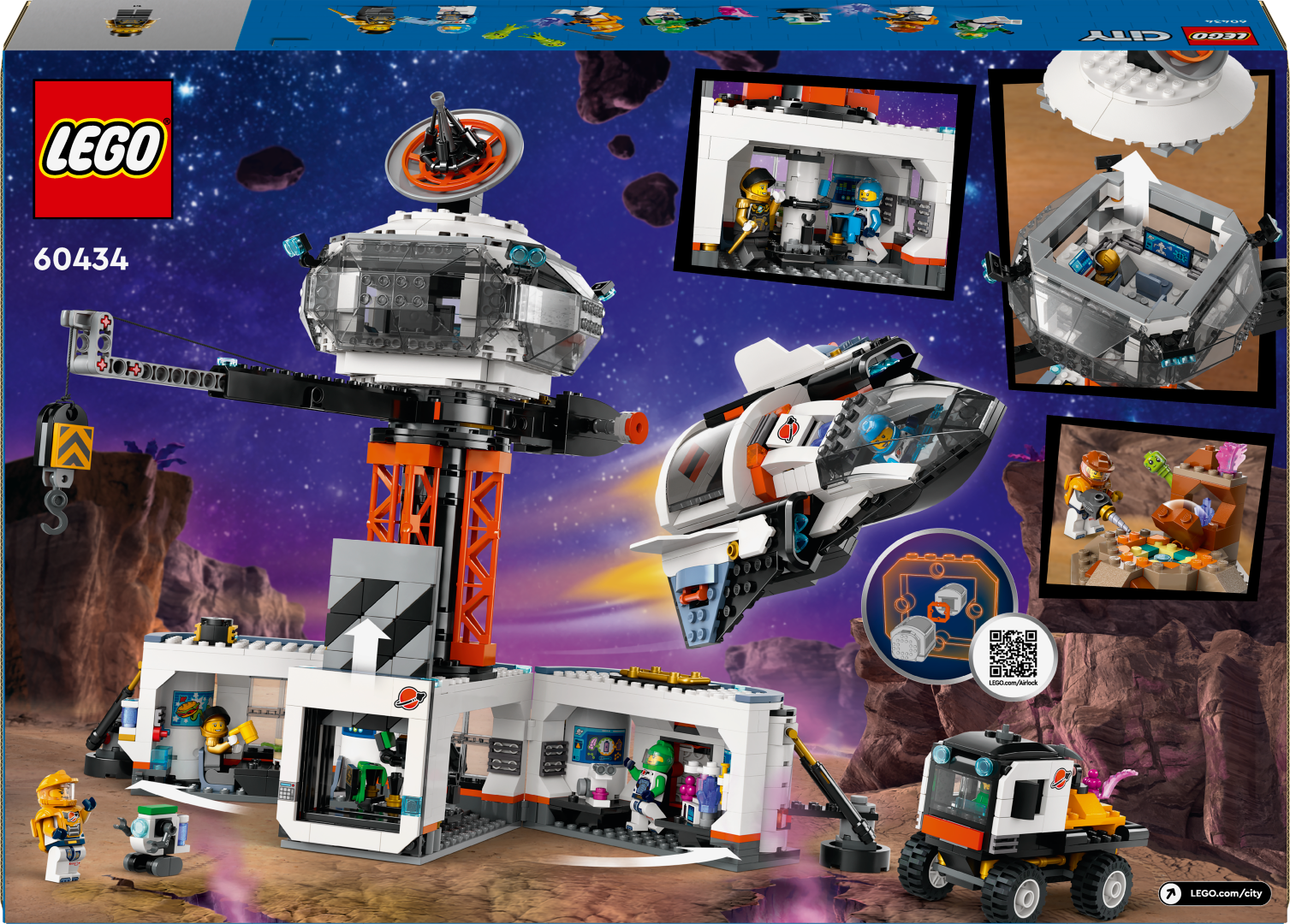 Base Espacial Y Plataforma De Lanzamiento De Cohetes De Lego City