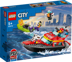 Barco De Rescate Contra Incendios De Lego City