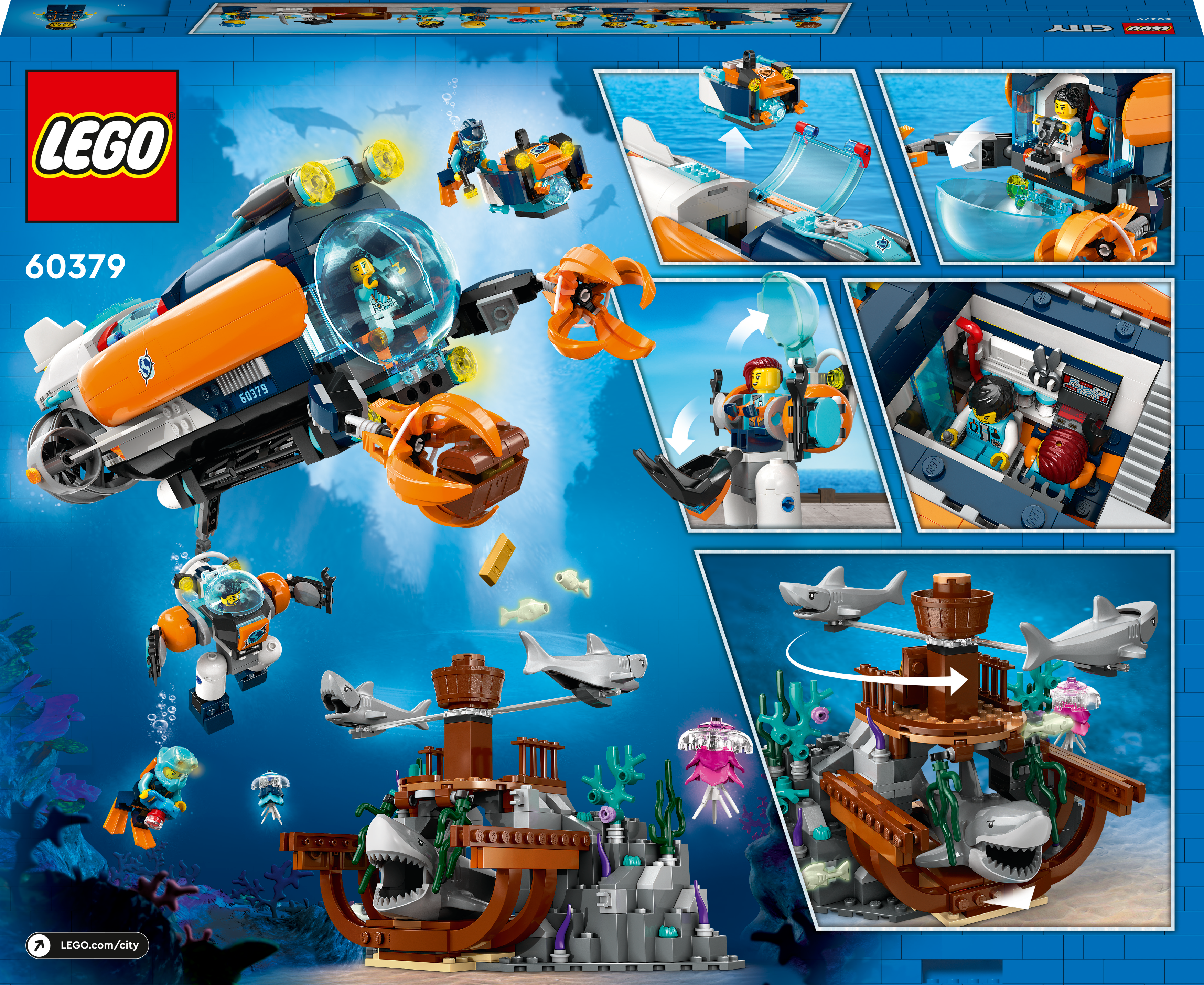 Submarino Explorador De Aguas Profundas Lego City