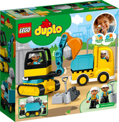 Camión Lego Duplo Y Excavadora De Orugas