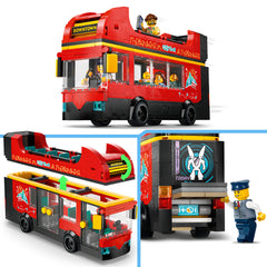 Autobús Turístico Rojo De Dos Pisos Lego City