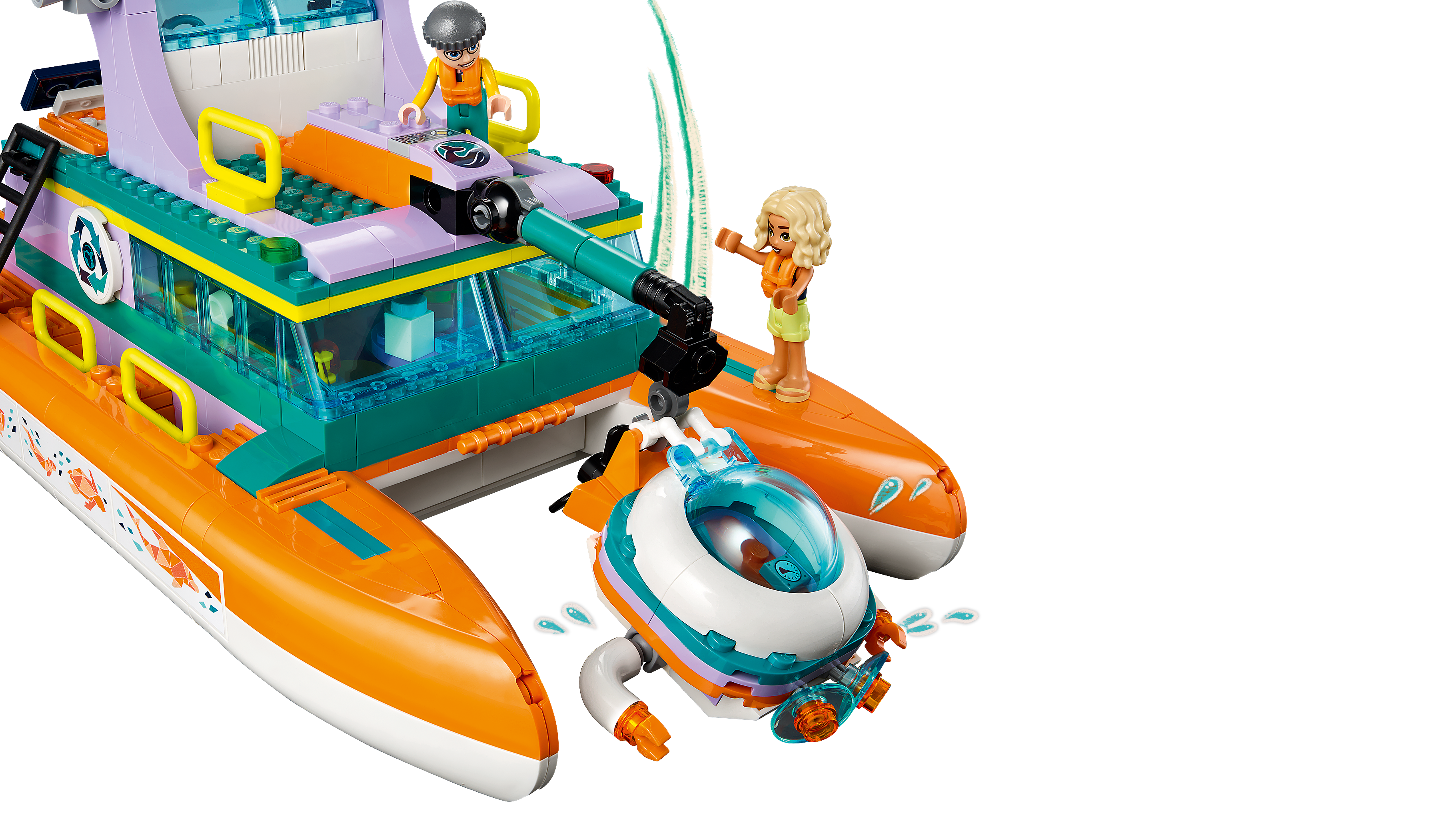 Barco De Rescate Marítimo Lego Friends