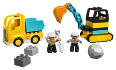 Camión Lego Duplo Y Excavadora De Orugas