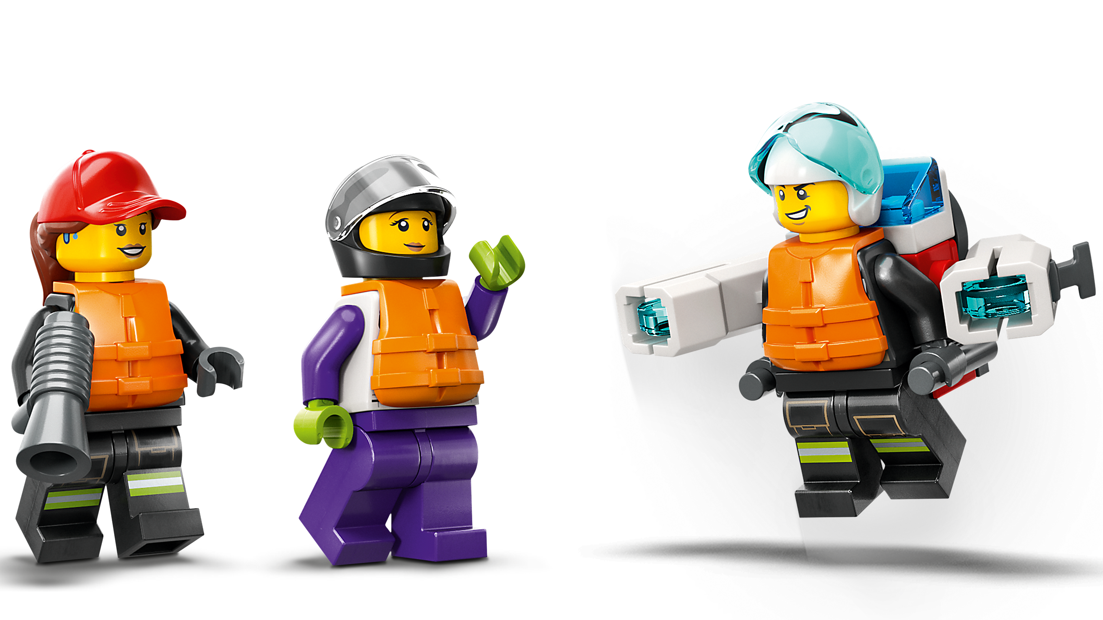 Barco De Rescate Contra Incendios De Lego City