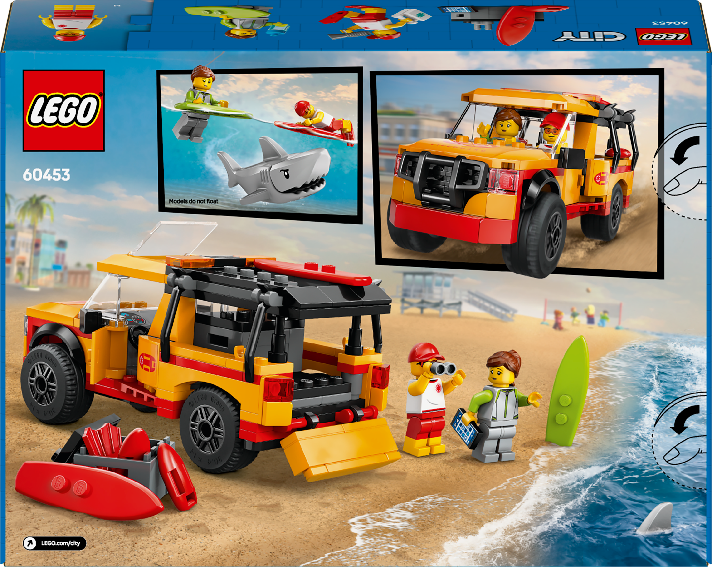 Camión De Rescate En La Playa De Salvavidas De Lego City