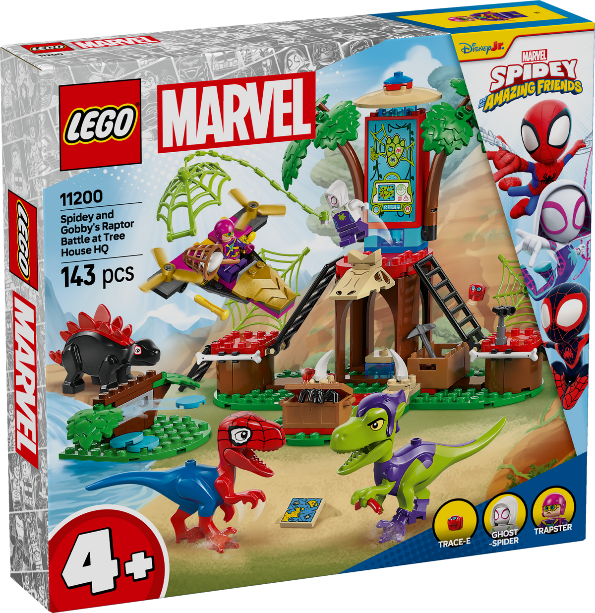 Batalla De Rapaces De Lego Spidey Y Gobby En La Sede De Tree House
