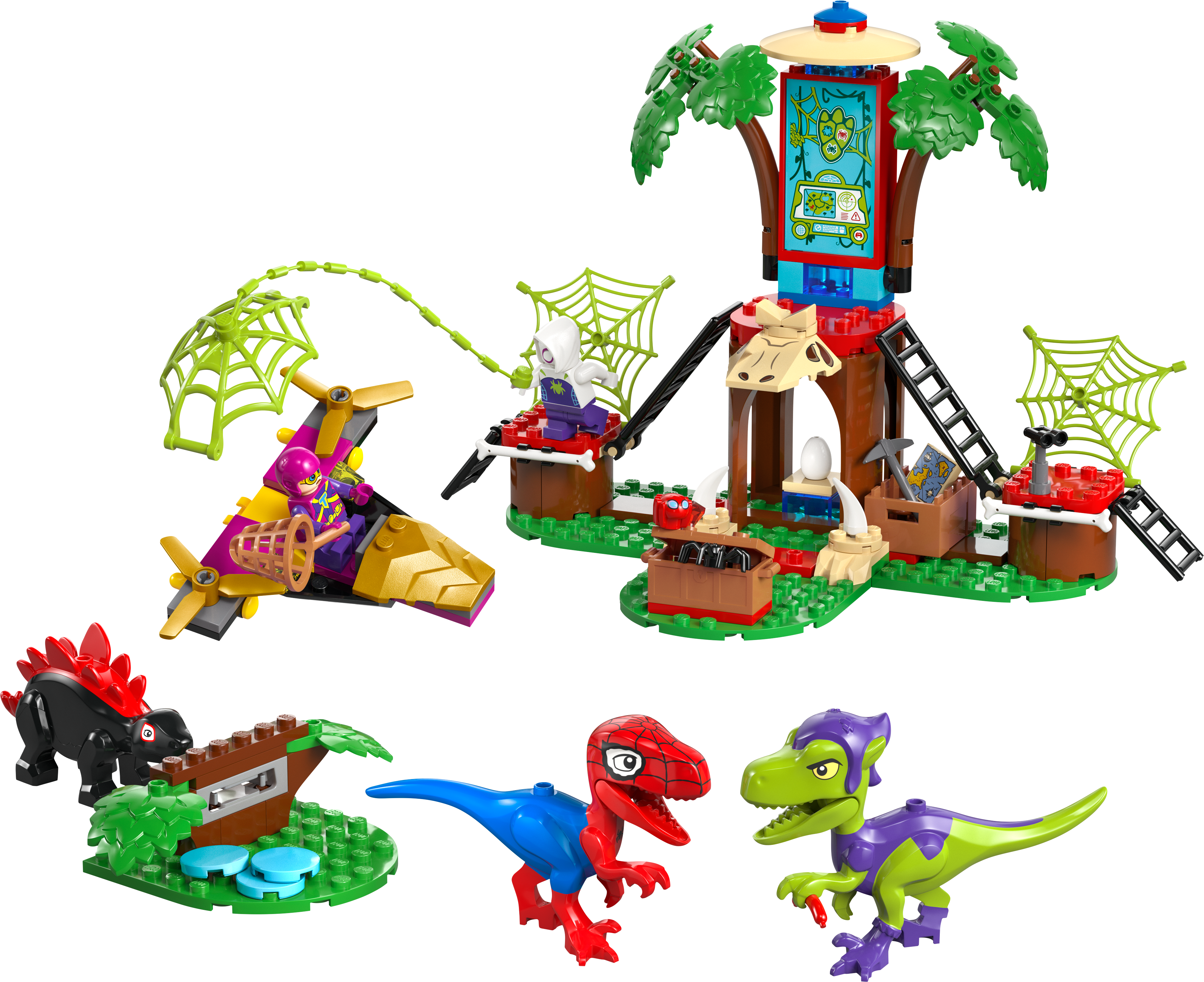 Batalla De Rapaces De Lego Spidey Y Gobby En La Sede De Tree House