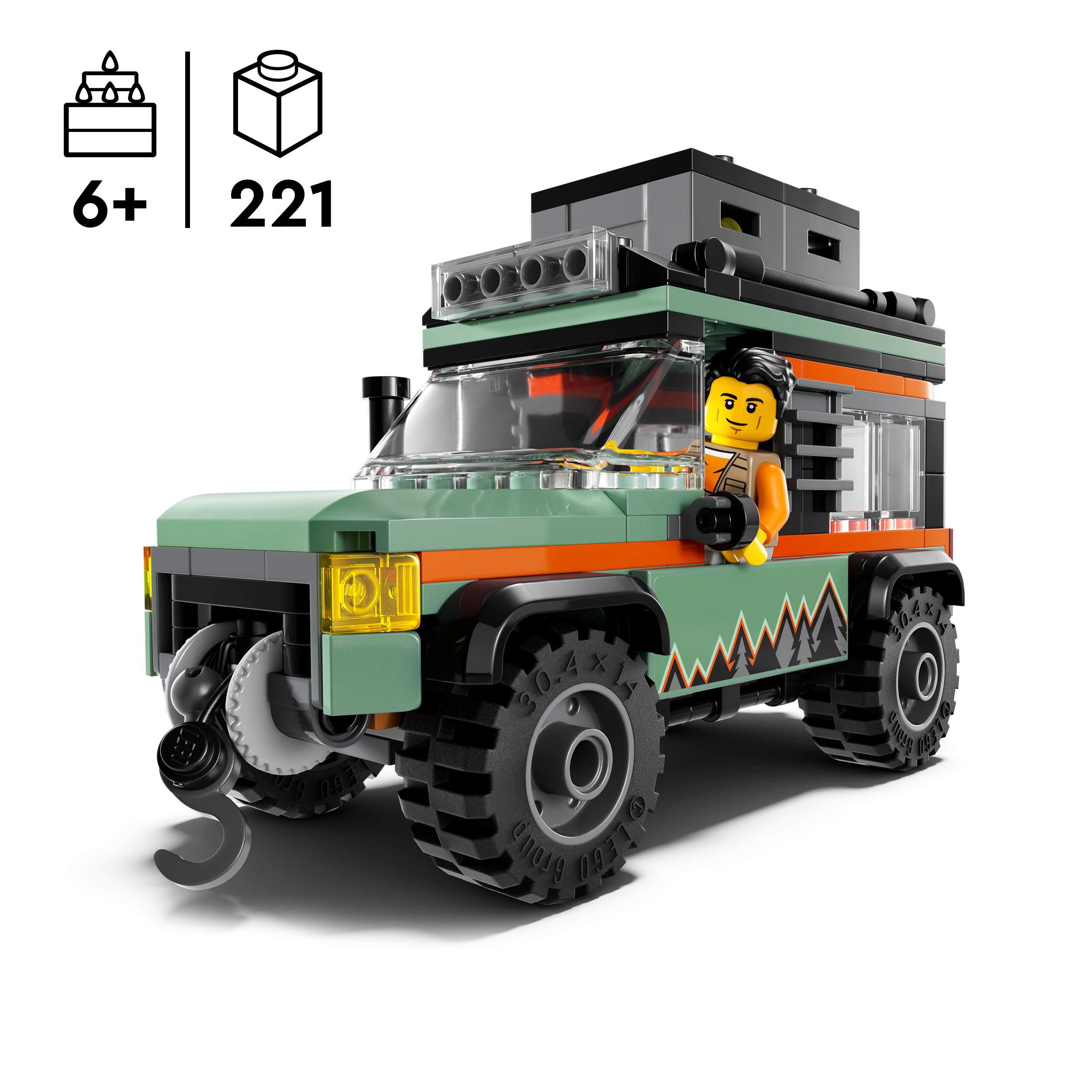Camión De Montaña 4X4 Todoterreno Lego City