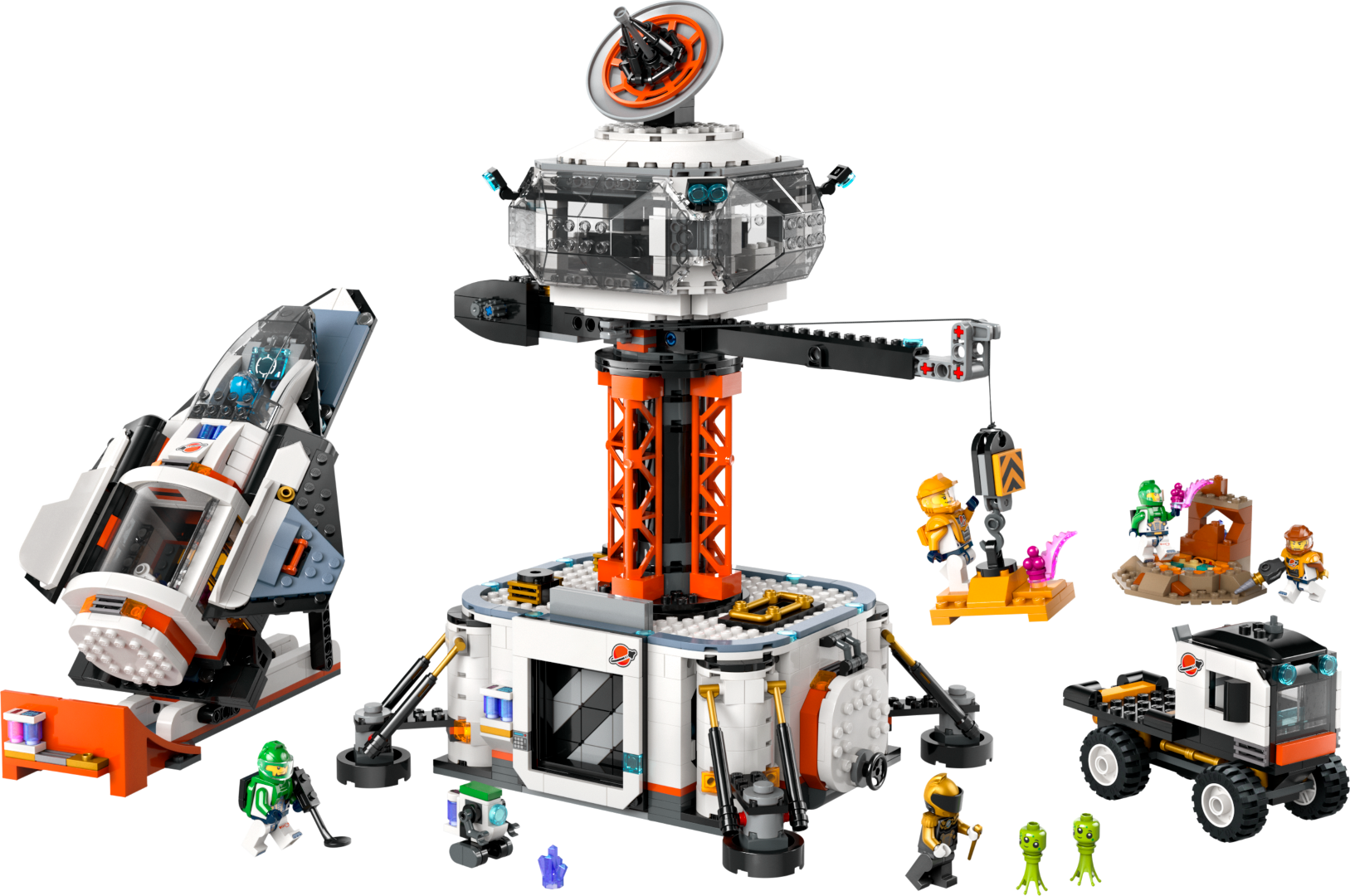 Base Espacial Y Plataforma De Lanzamiento De Cohetes De Lego City