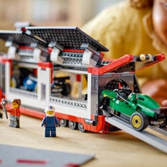 Camión Lego City F1 Con Coches Rb20 Y Amr24 F1
