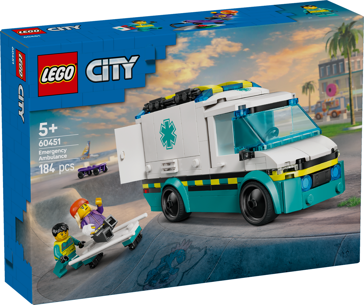 Ambulancia De Emergencia De Lego City