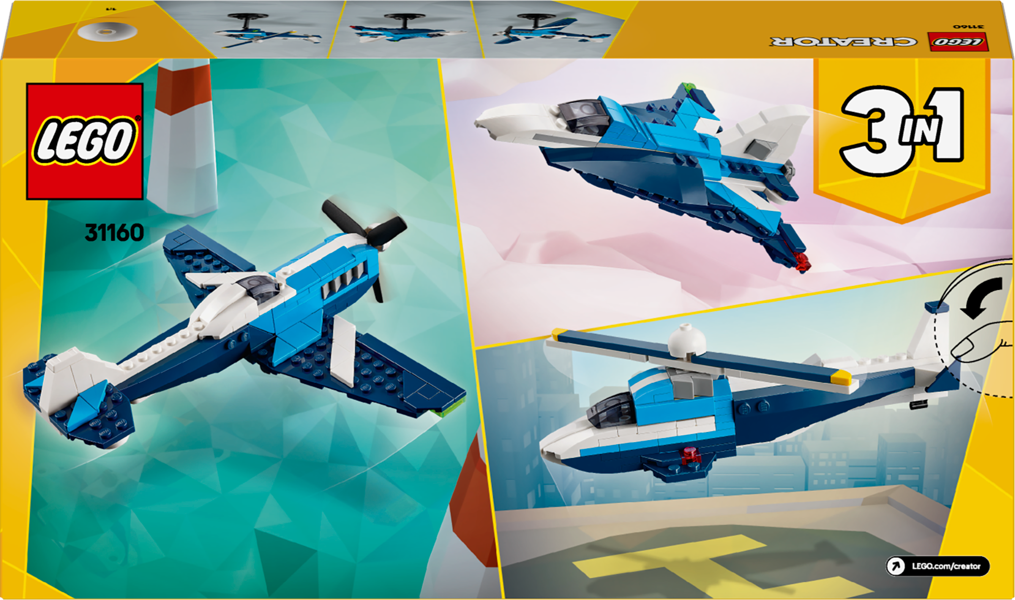 Avión Lego Creator: Avión De Carreras