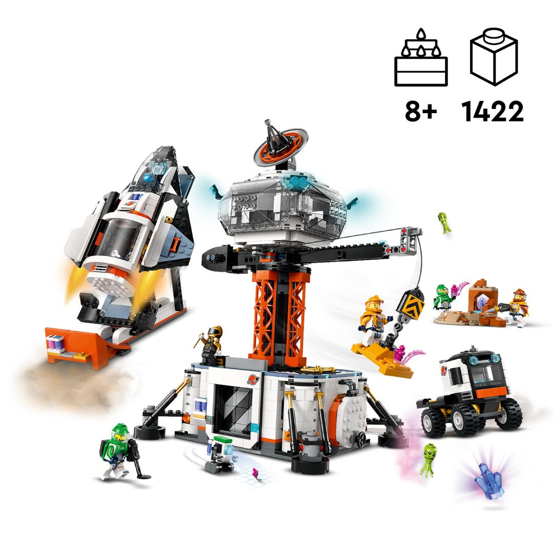 Base Espacial Y Plataforma De Lanzamiento De Cohetes De Lego City