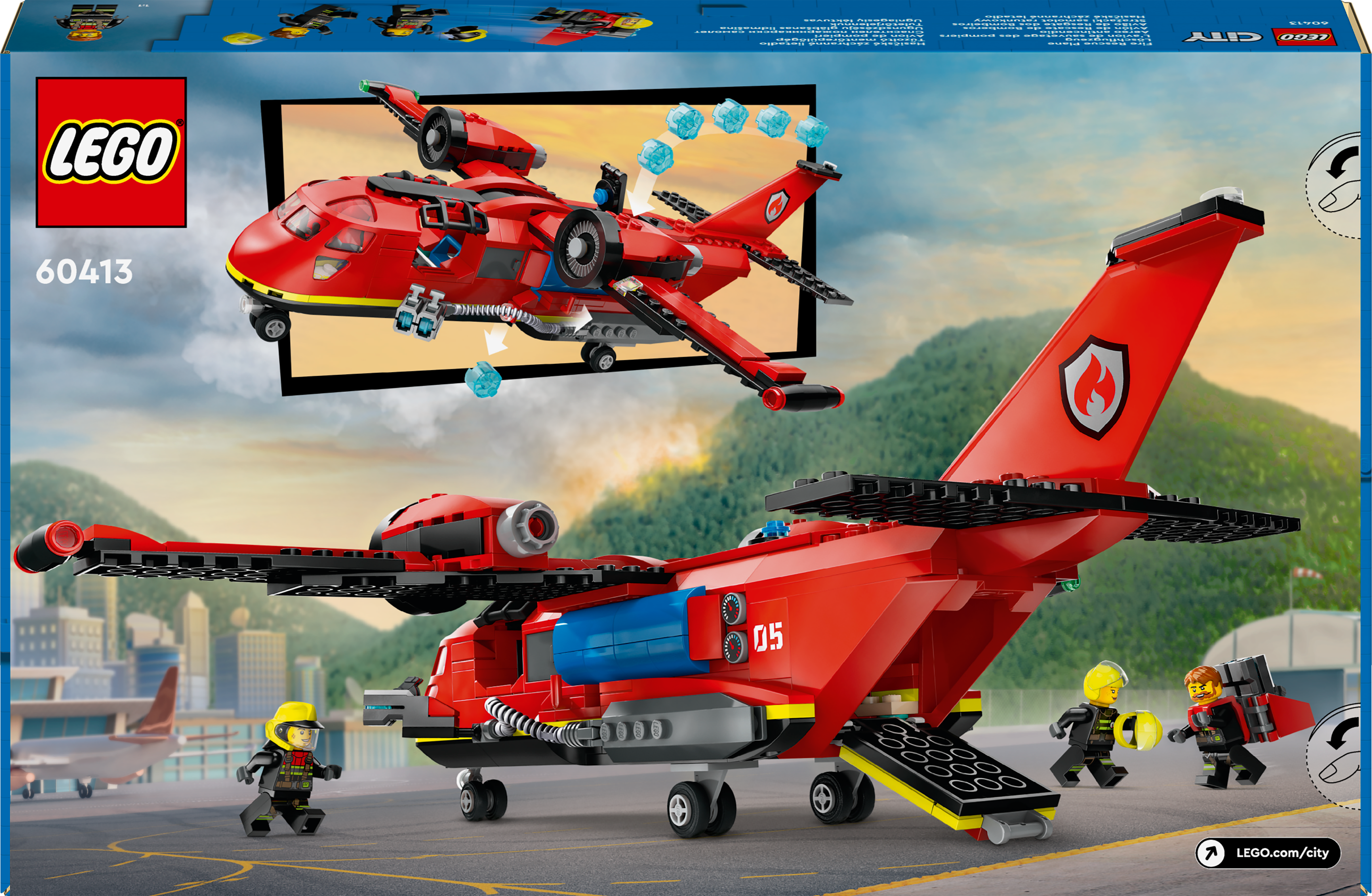 Avión de rescate contra incendios de LEGO City