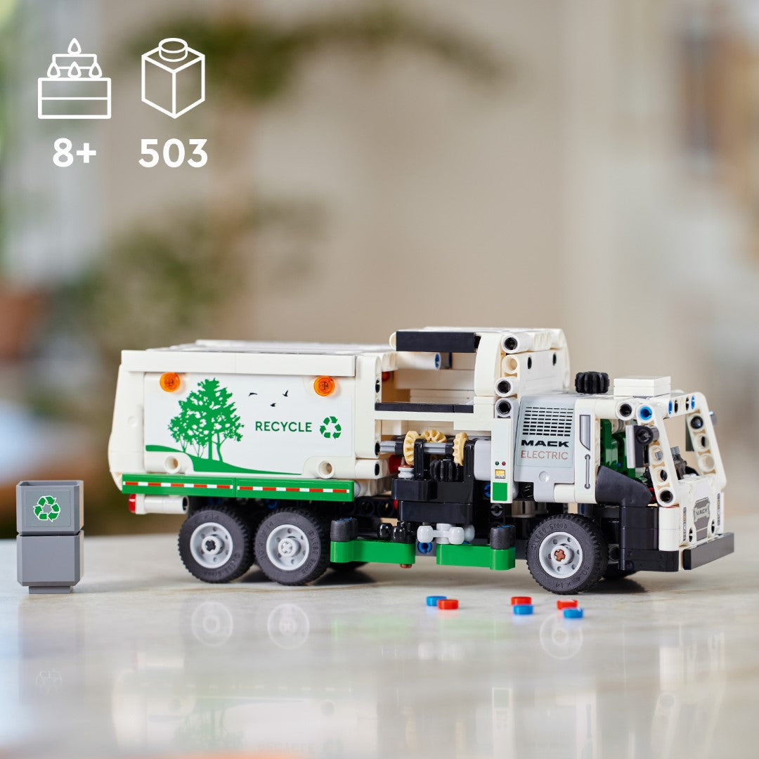 Camión De Basura Eléctrico Lego Technic Mack Lr
