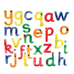 Letras Del Alfabeto En Gel Transparente Tts Squidgy Sparkle, Paquete De 26