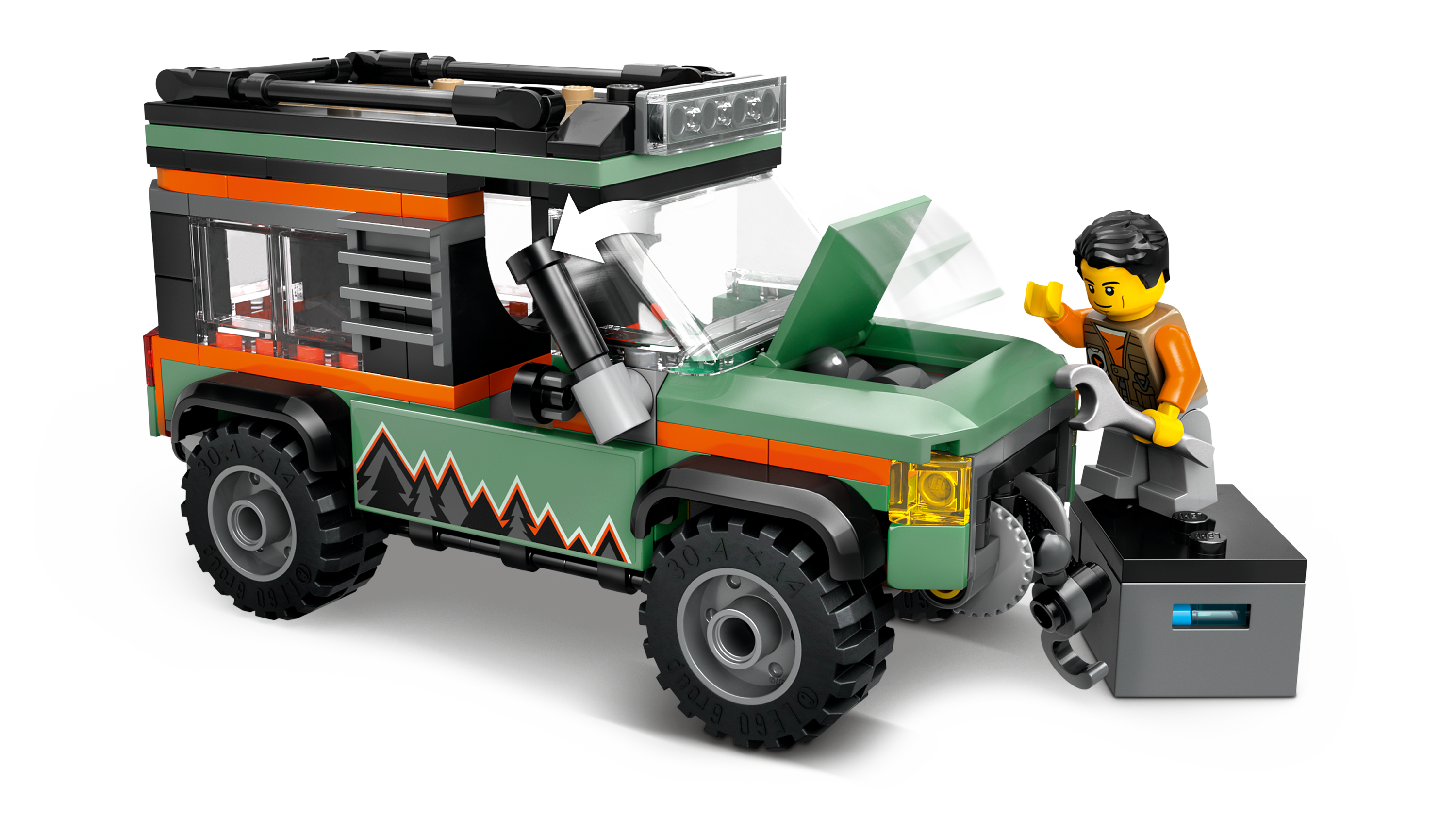 Camión De Montaña 4X4 Todoterreno Lego City